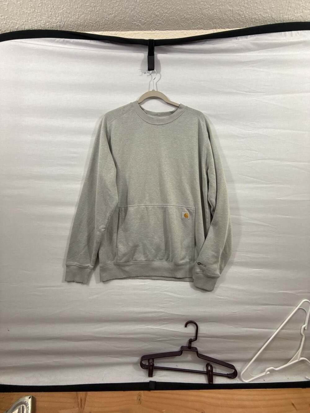 Carhartt Force Relaxed Fit Crewneck Sweatshirt Size M Gray